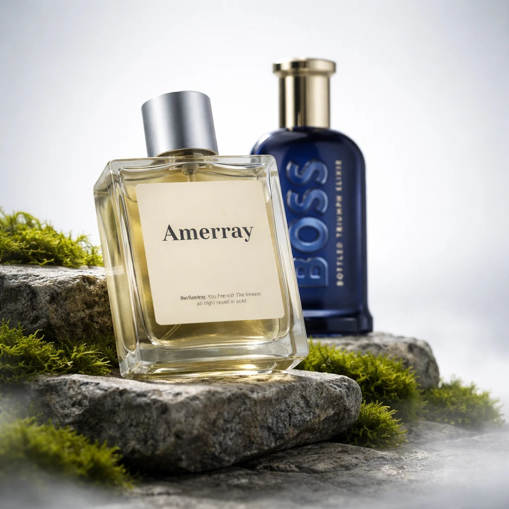 Flacon du parfum AMERRAY Inspired By Boss Bottled Triumph Elixir, inspiration Hugo Boss - Maroc