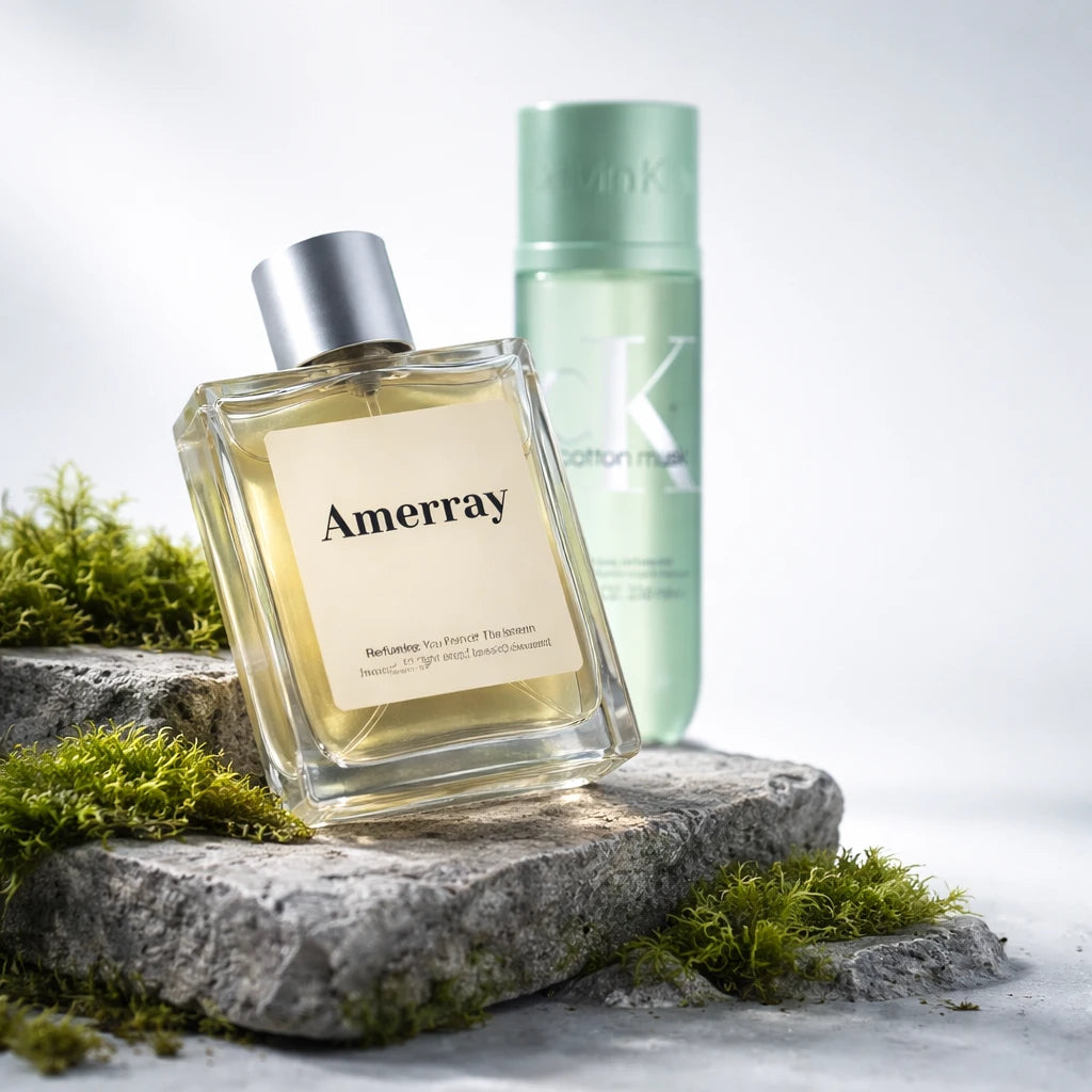 Flacon du parfum inspiré de Cotton Musk Body Mist de Calvin Klein – Amerray Maroc
