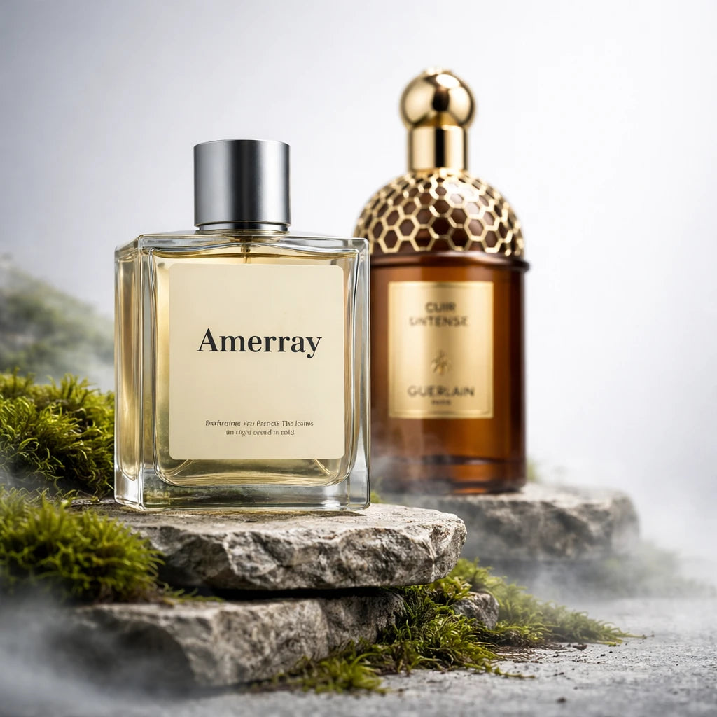 Flacon du parfum inspiré de Cuir Intense de Guerlain – Amerray Maroc