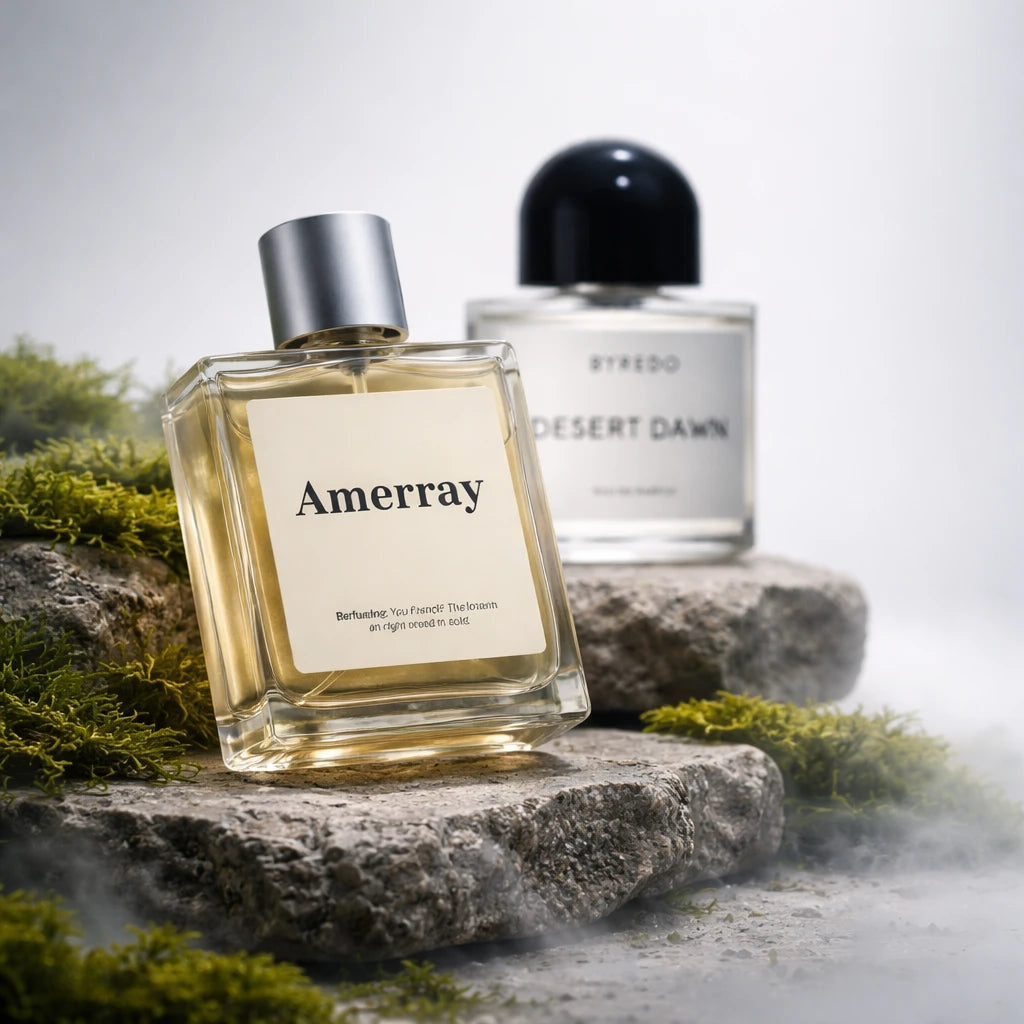 Flacon du parfum inspiré de Desert Dawn de Byredo – Amerray Maroc