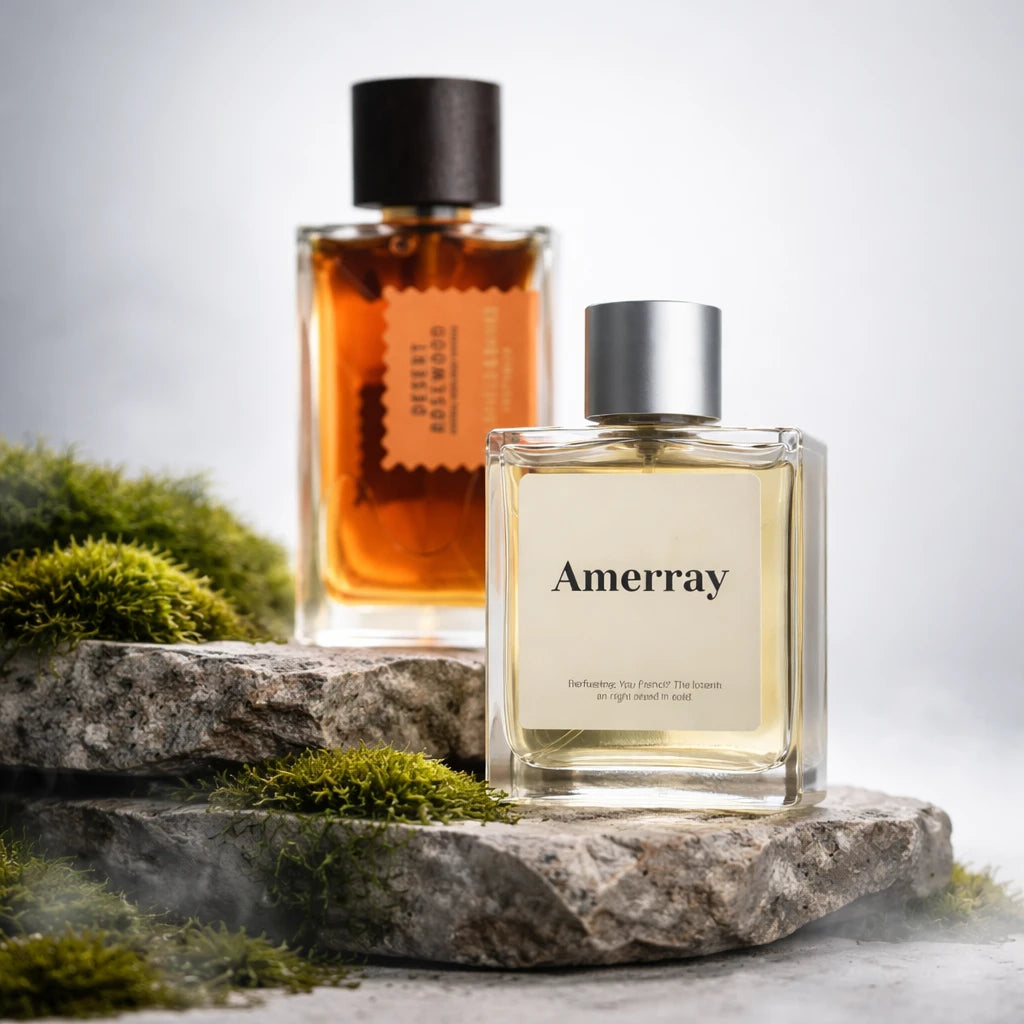 Bouteille du parfum AMERRAY Inspired By Desert Rosewood, inspiré de Goldfield & Banks Australia - Maroc