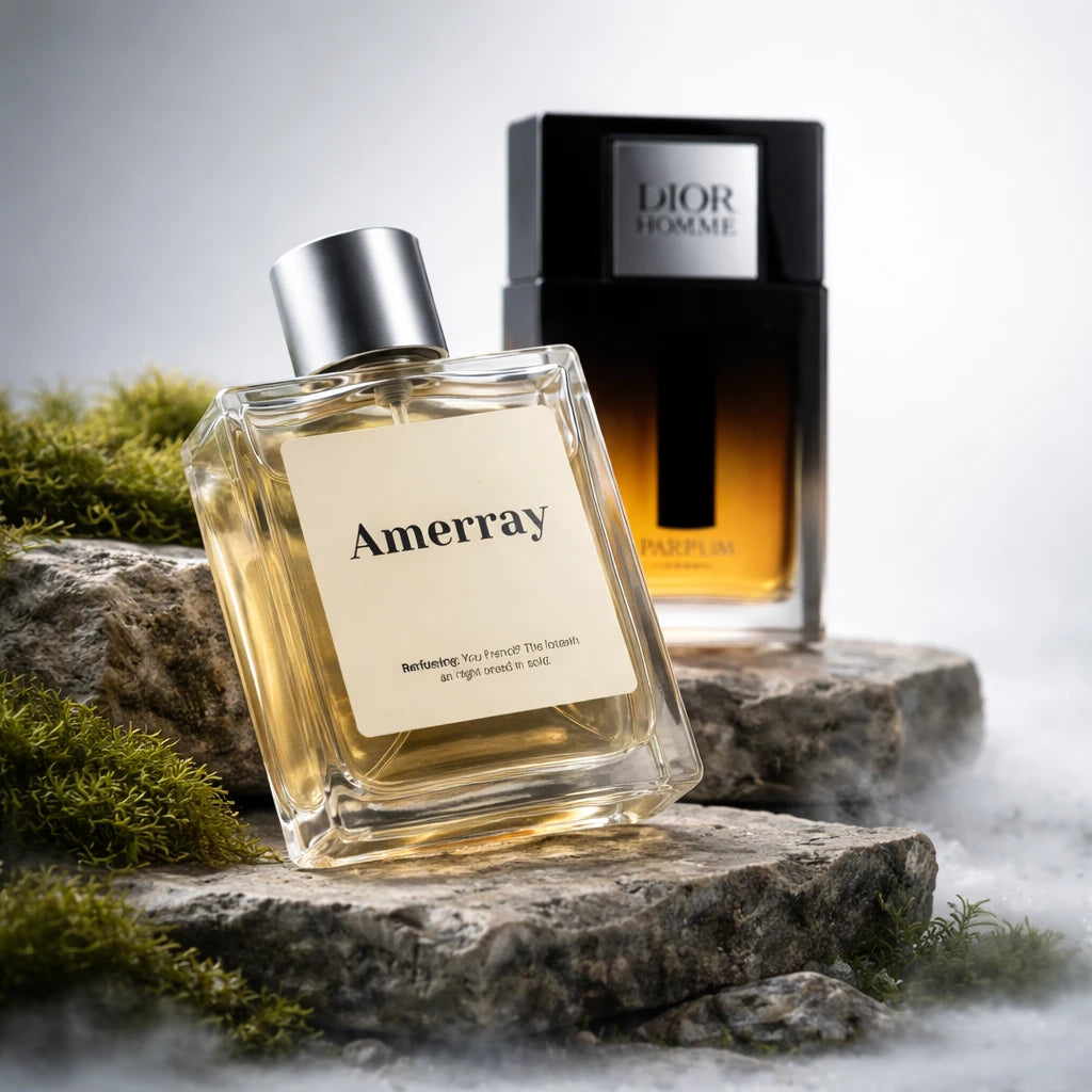 Bouteille du parfum AMERRAY Inspired By Dior Homme Parfum 2025, inspiré de Dior - Maroc