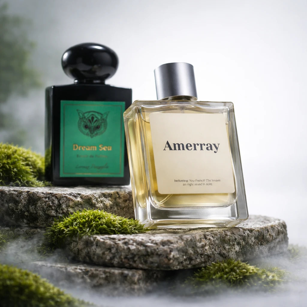 Bouteille du parfum AMERRAY Inspired By Dream Sea, inspiré de Lorenzo Pazzaglia - Maroc