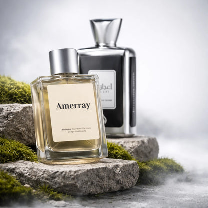 Flacon du parfum inspiré de Ejaazi Intensive Silver de Lattafa Perfumes – Amerray Maroc