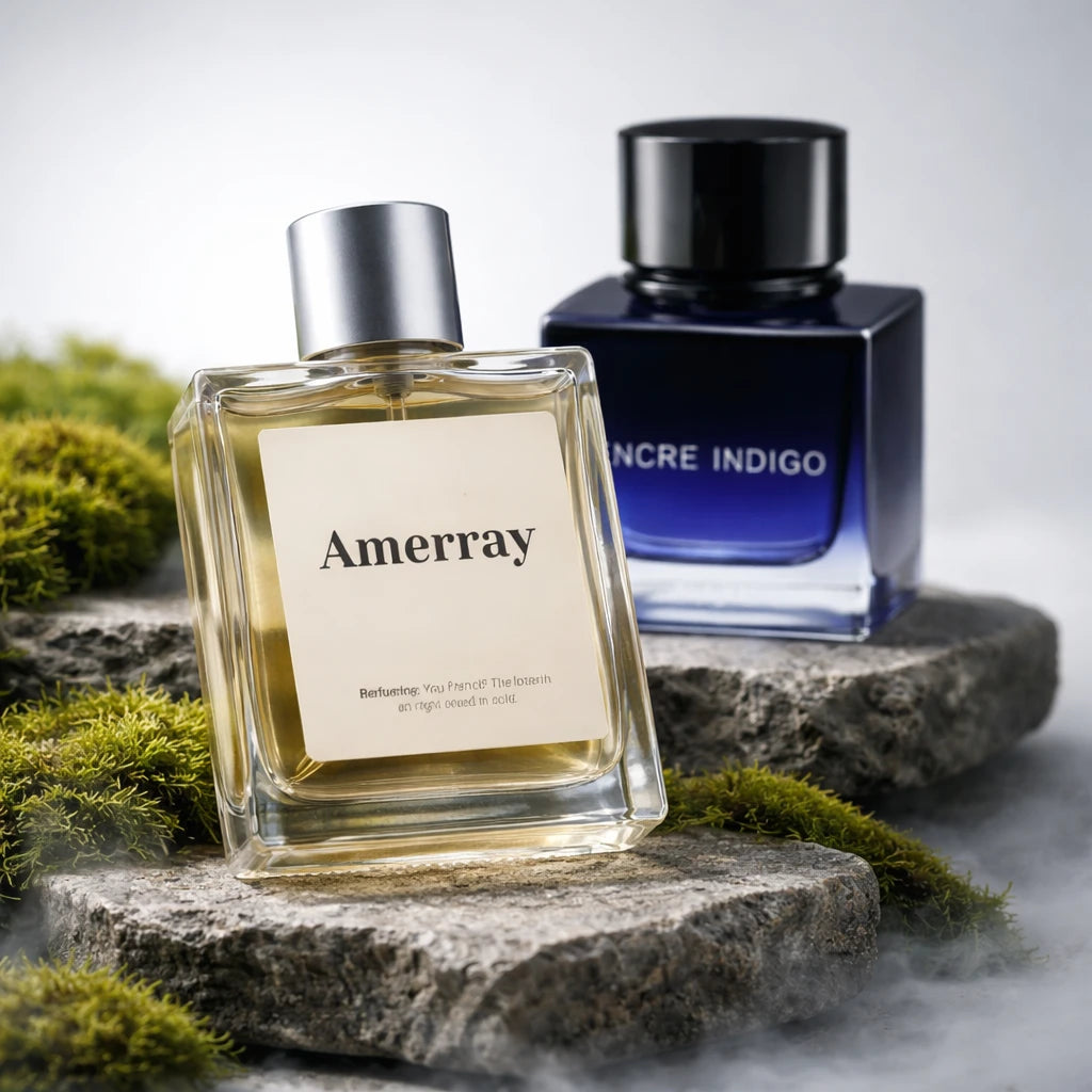 Flacon du parfum AMERRAY Inspired By Encre Indigo, inspiration Lalique - Maroc