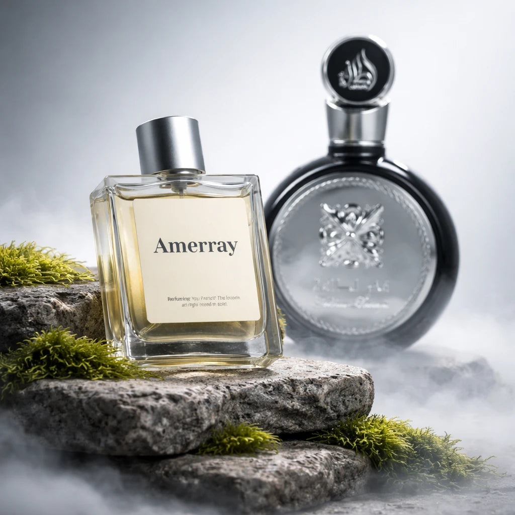 Flacon du parfum inspiré de Fakhar Black de Lattafa Perfumes – Amerray Maroc