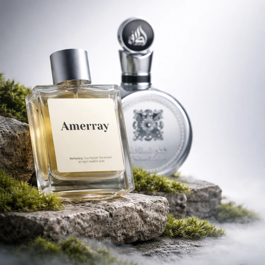 Flacon du parfum inspiré de Fakhar Platin de Lattafa Perfumes – Amerray Maroc