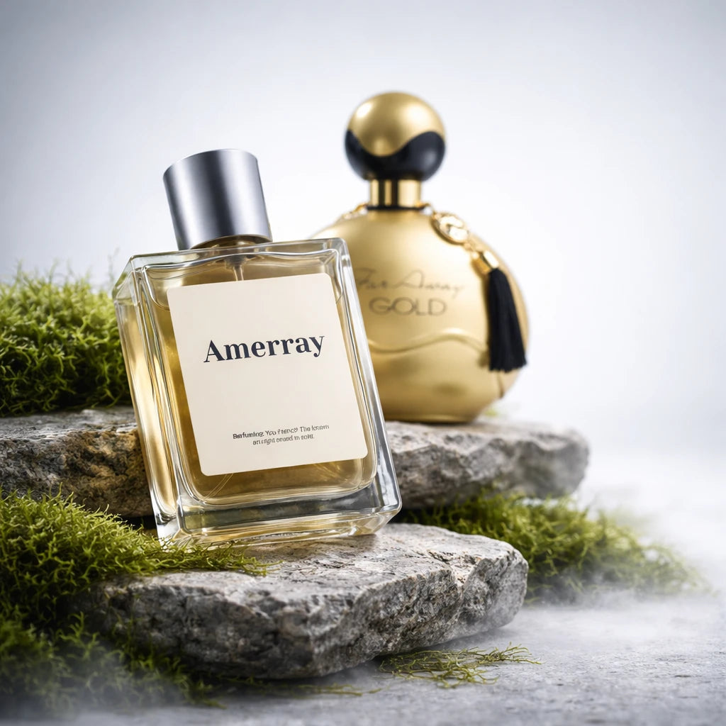 Parfum Inspired By Far Away Gold de la maison AMERRAY, inspiration Avon - Maroc