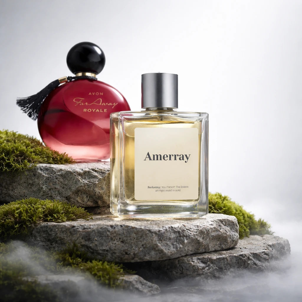 Bouteille du parfum AMERRAY Inspired By Far Away Royale, inspiré de Avon - Maroc