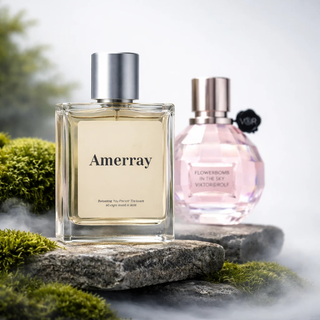 Flacon du parfum inspiré de Flowerbomb In The Sky de Viktor&Rolf – Amerray Maroc