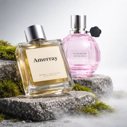 Flacon du parfum inspiré de Flowerbomb La Vie En Rose de Viktor&Rolf – Amerray Maroc