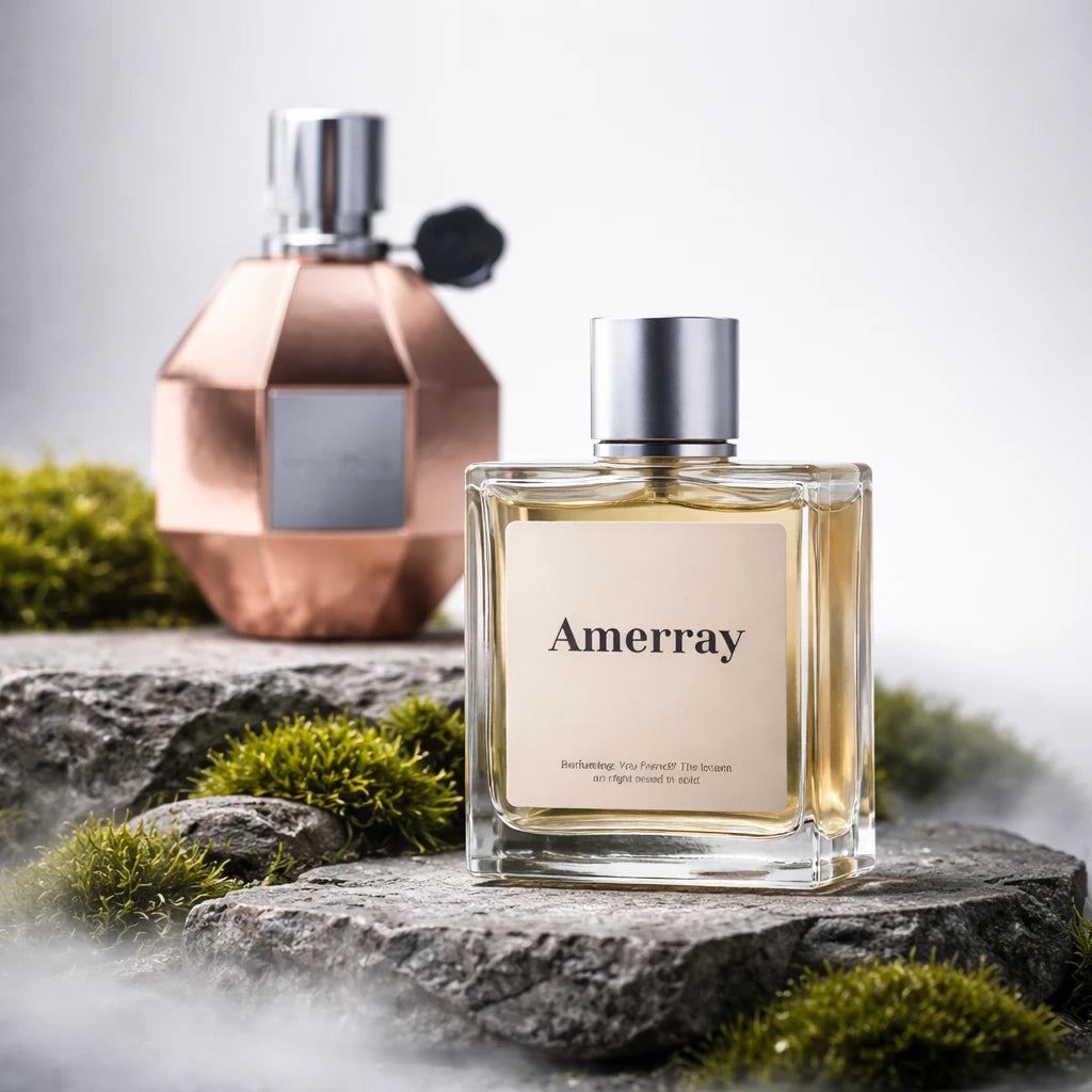 Flacon du parfum inspiré de Flowerbomb Rose Gold de Viktor&Rolf – Amerray Maroc