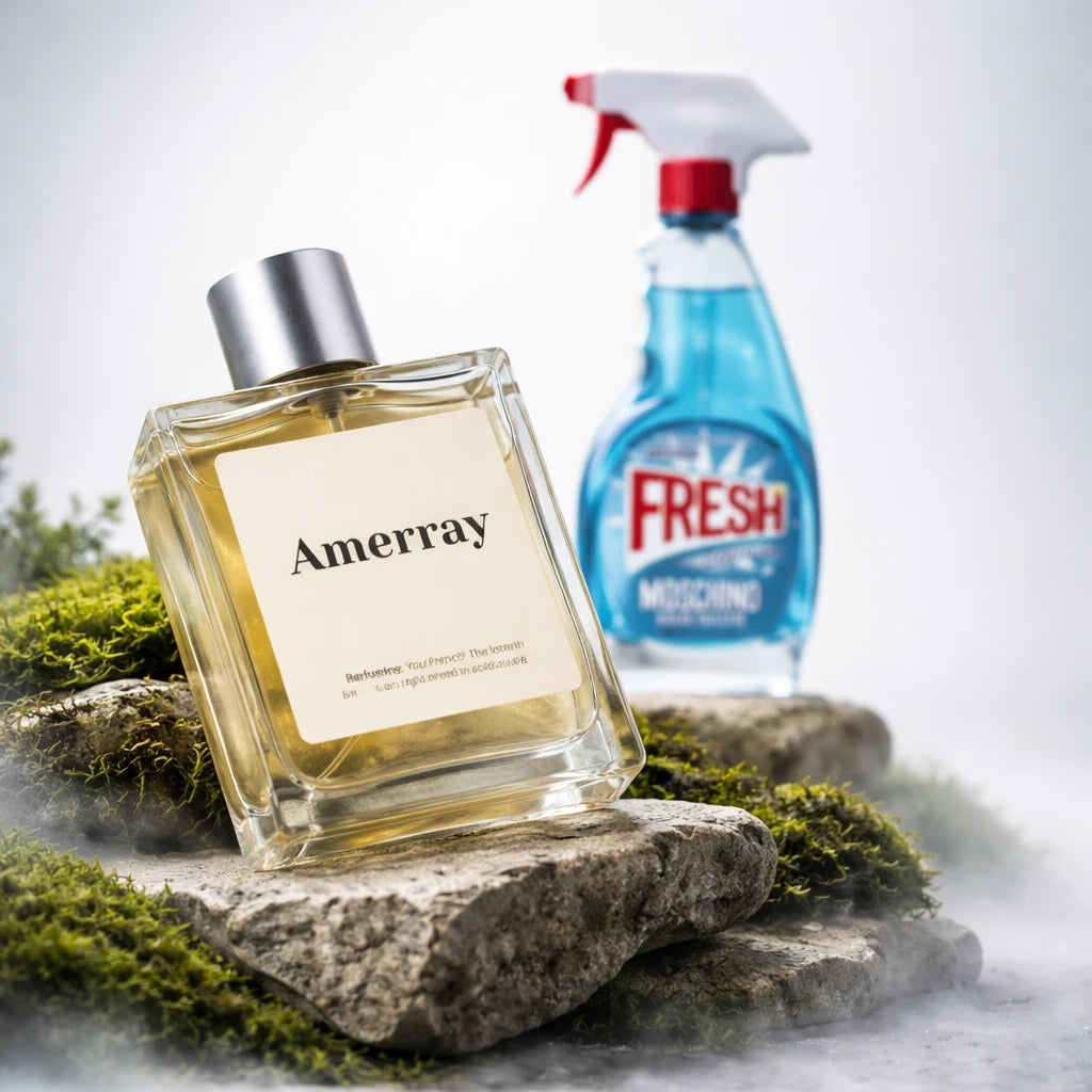Bouteille du parfum AMERRAY Inspired By Fresh Couture, inspiré de Moschino - Maroc
