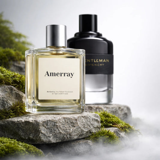 Bouteille du parfum AMERRAY Inspired By Gentleman Eau de Parfum Boisée, inspiré de Givenchy - Maroc
