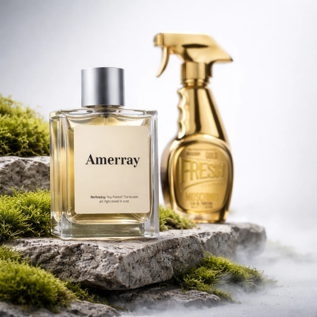 Parfum Inspired By Gold Fresh Couture de la maison AMERRAY, inspiration Moschino - Maroc
