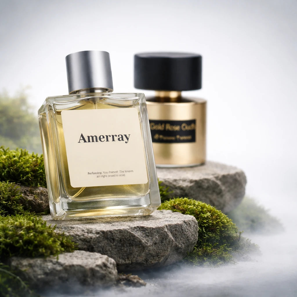 Flacon du parfum AMERRAY Inspired By Gold Rose Oudh, inspiration Tiziana Terenzi - Maroc