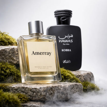 Flacon du parfum inspiré de Hawas Kobra de Rasasi – Amerray Maroc