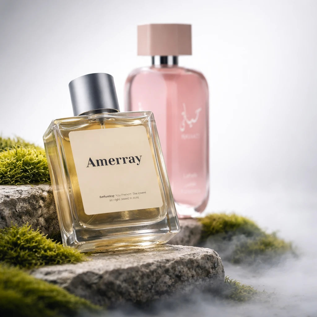 Bouteille du parfum AMERRAY Inspired By Hayaati Florence, inspiré de Lattafa Perfumes - Maroc