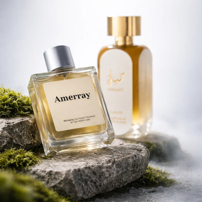 Parfum Inspired By Hayaati Gold Elixir de la maison AMERRAY, inspiration Lattafa Perfumes - Maroc