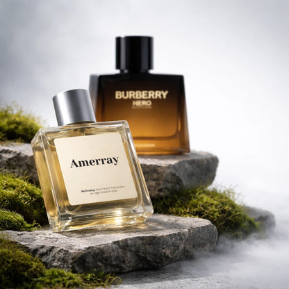 Bouteille du parfum AMERRAY Inspired By Hero Elixir de Parfum, inspiré de Burberry - Maroc