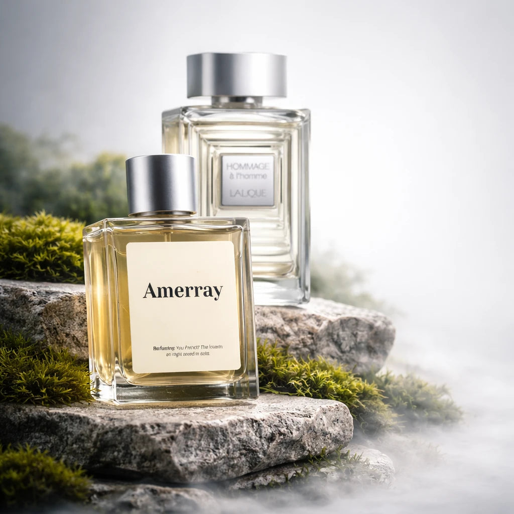 Flacon du parfum inspiré de Hommage à l'Homme Eau de Toilette de Lalique – Amerray Maroc