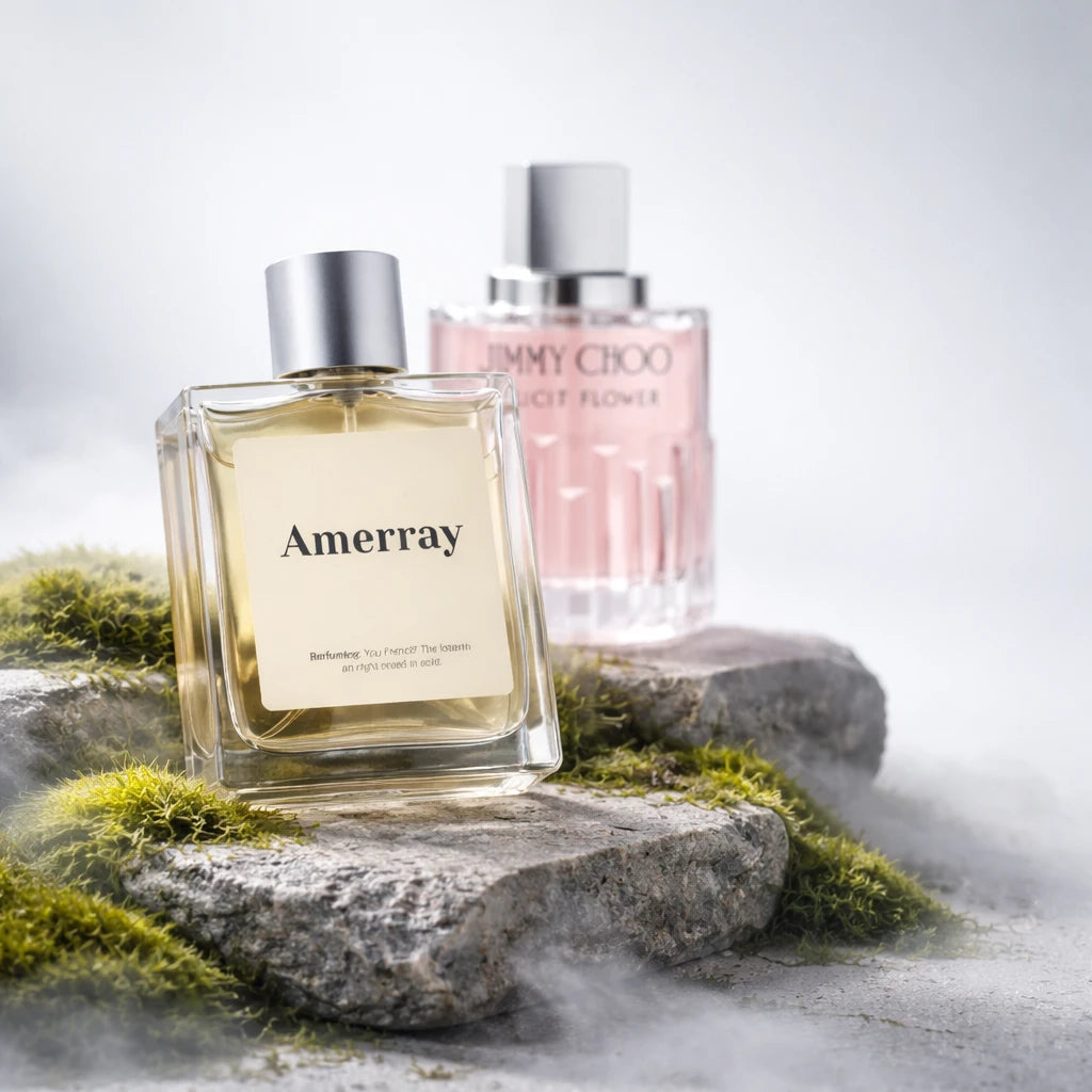 Bouteille du parfum AMERRAY Inspired By Illicit Flower, inspiré de Jimmy Choo - Maroc