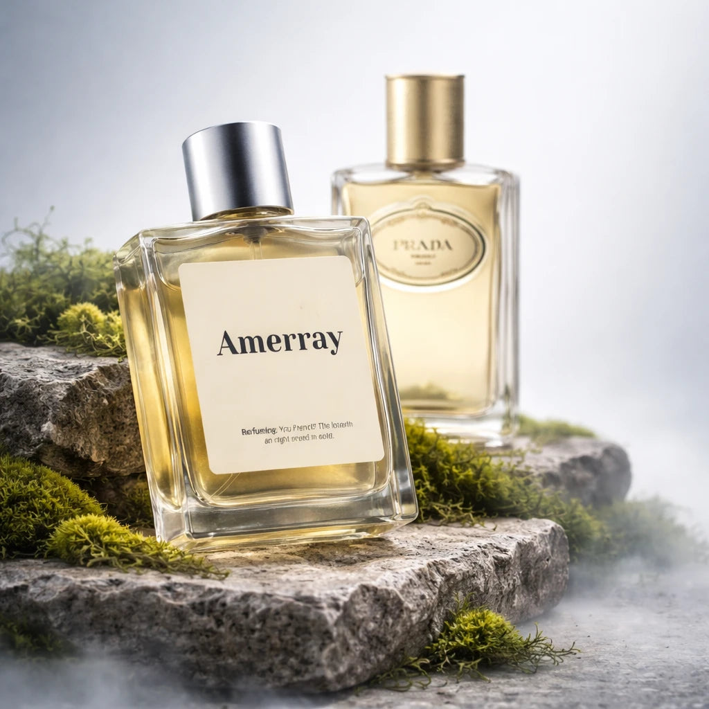 Bouteille du parfum AMERRAY Inspired By Infusion d'Iris Eau de Parfum Absolue, inspiré de Prada - Maroc