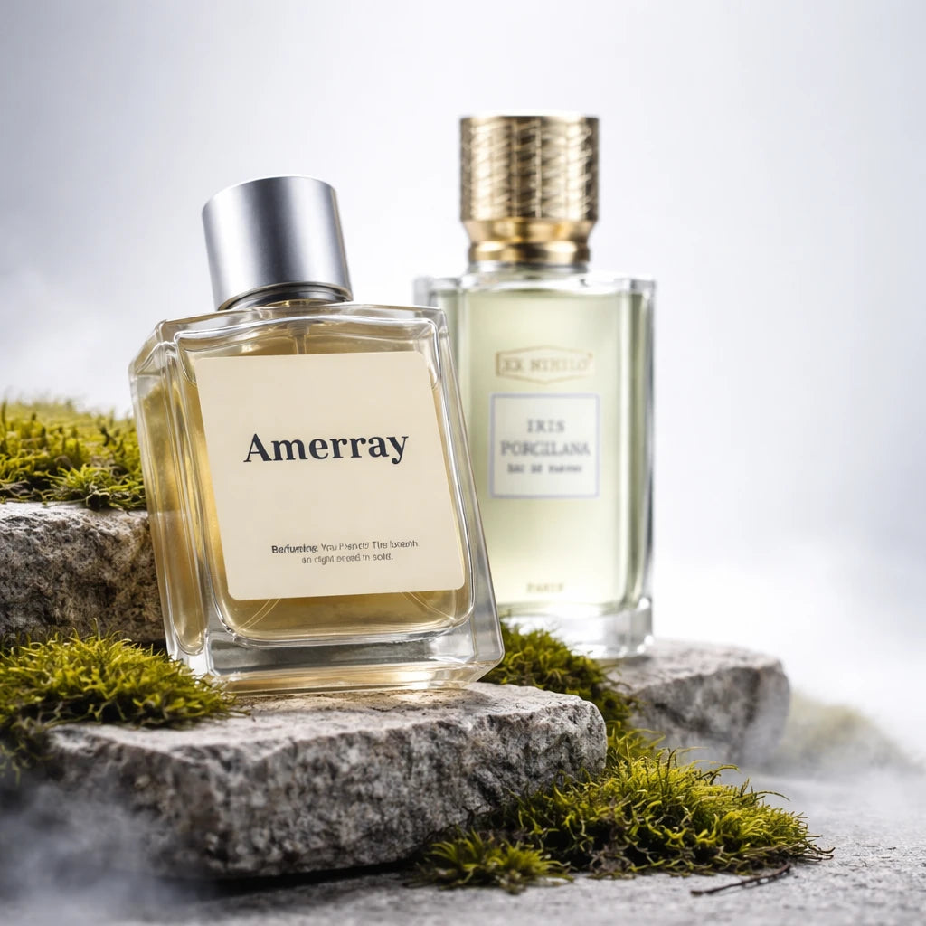 Bouteille du parfum AMERRAY Inspired By Iris Porcelana, inspiré de Ex Nihilo - Maroc