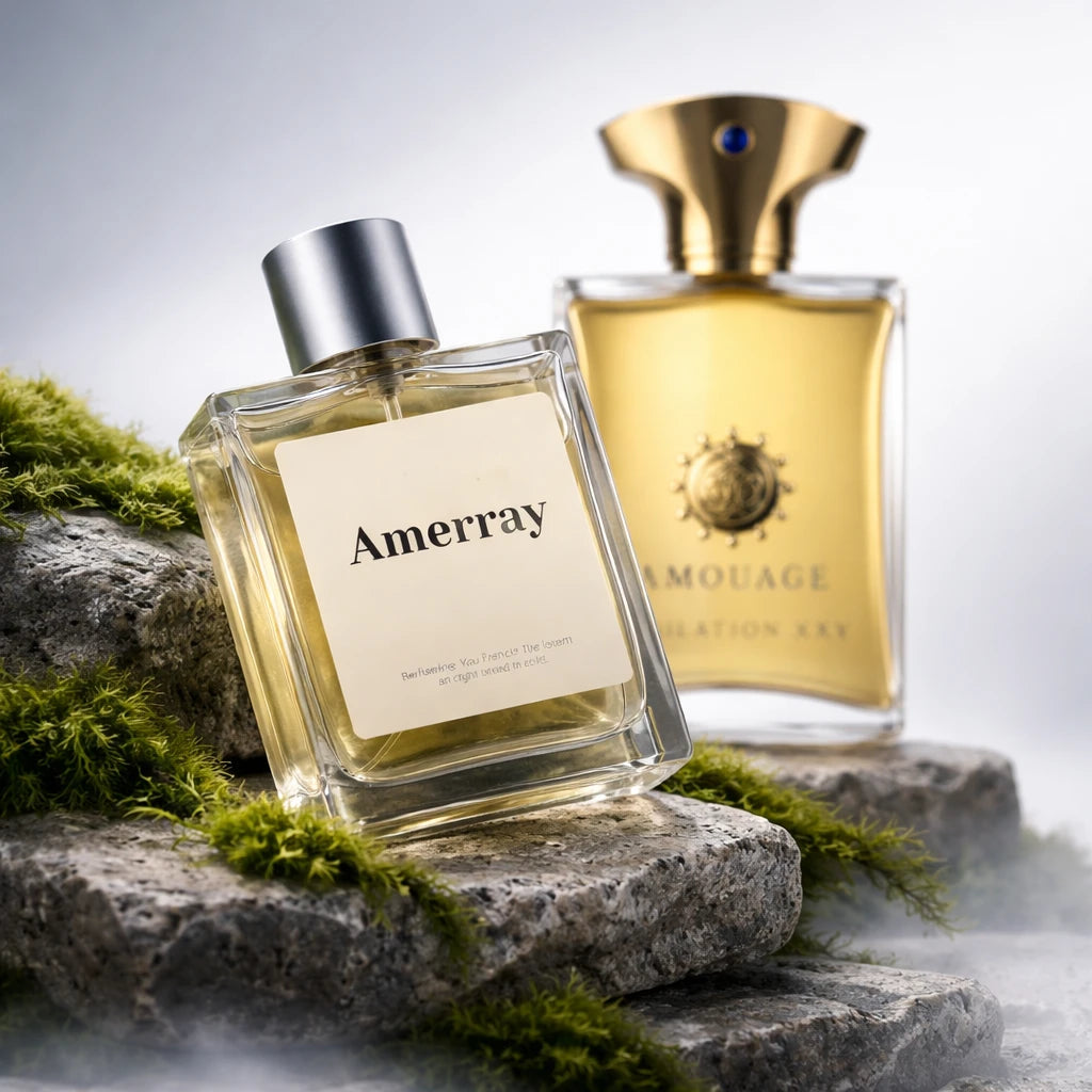 Flacon du parfum inspiré de Jubilation XXV Man de Amouage – Amerray Maroc