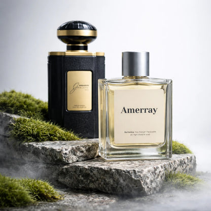 Bouteille du parfum AMERRAY Inspired By Junoon Noir, inspiré de Al Haramain - Maroc