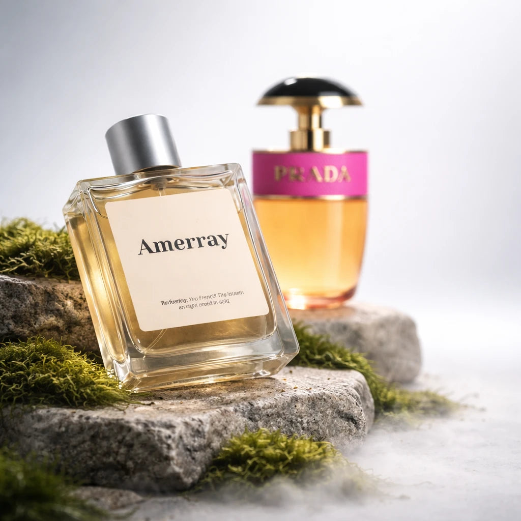 Flacon du parfum AMERRAY Inspired By Kiss Collection Prada Candy Kiss, inspiration Prada - Maroc