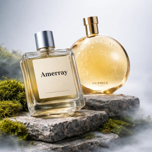 Bouteille du parfum AMERRAY Inspired By L’Ambre des Merveilles, inspiré de Hermès - Maroc