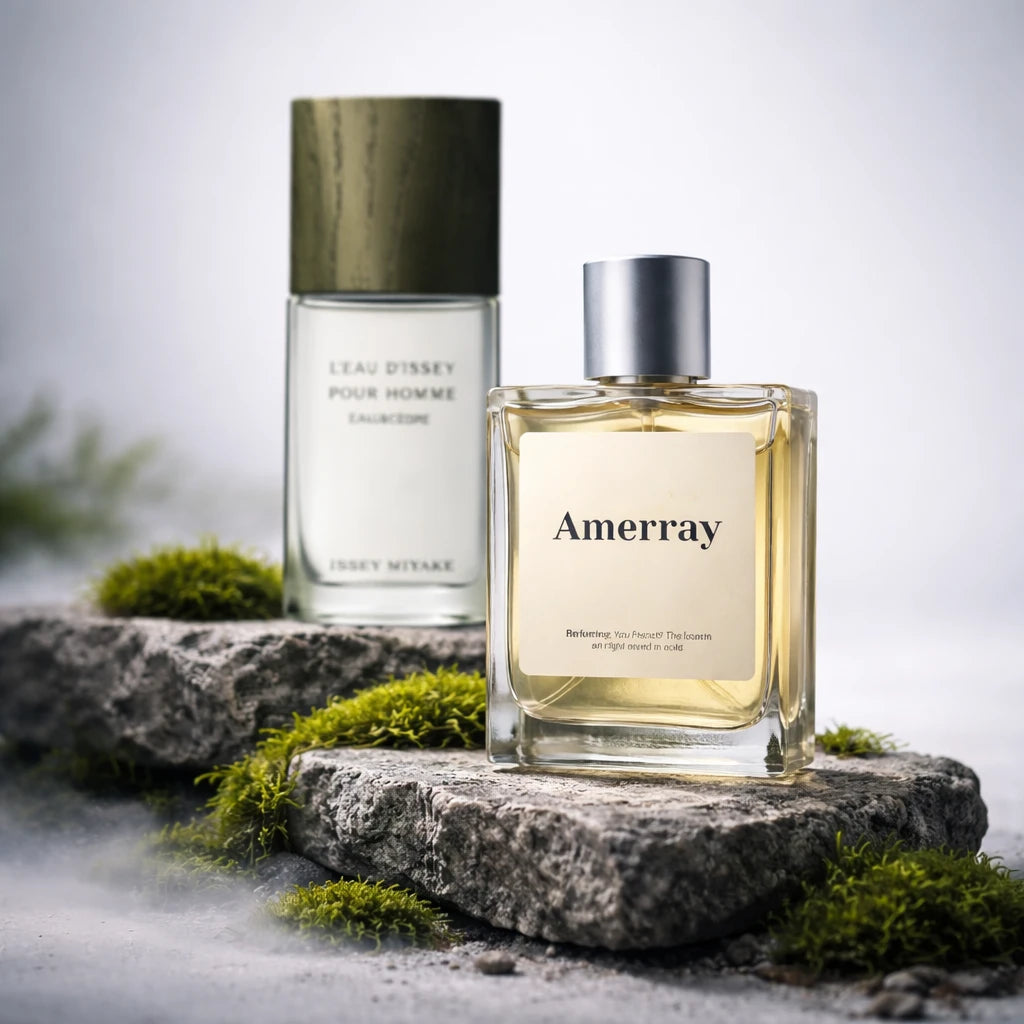 Flacon du parfum AMERRAY Inspired By L’Eau d’Issey Pour Homme Eau & Cèdre, inspiration Issey Miyake - Maroc