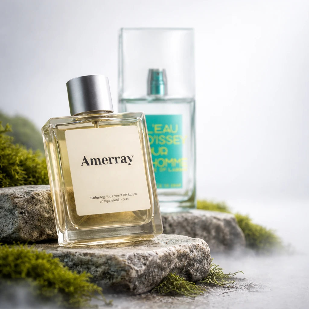 Flacon du parfum AMERRAY Inspired By L'Eau d'Issey pour Homme Shade of Lagoon, inspiration Issey Miyake - Maroc