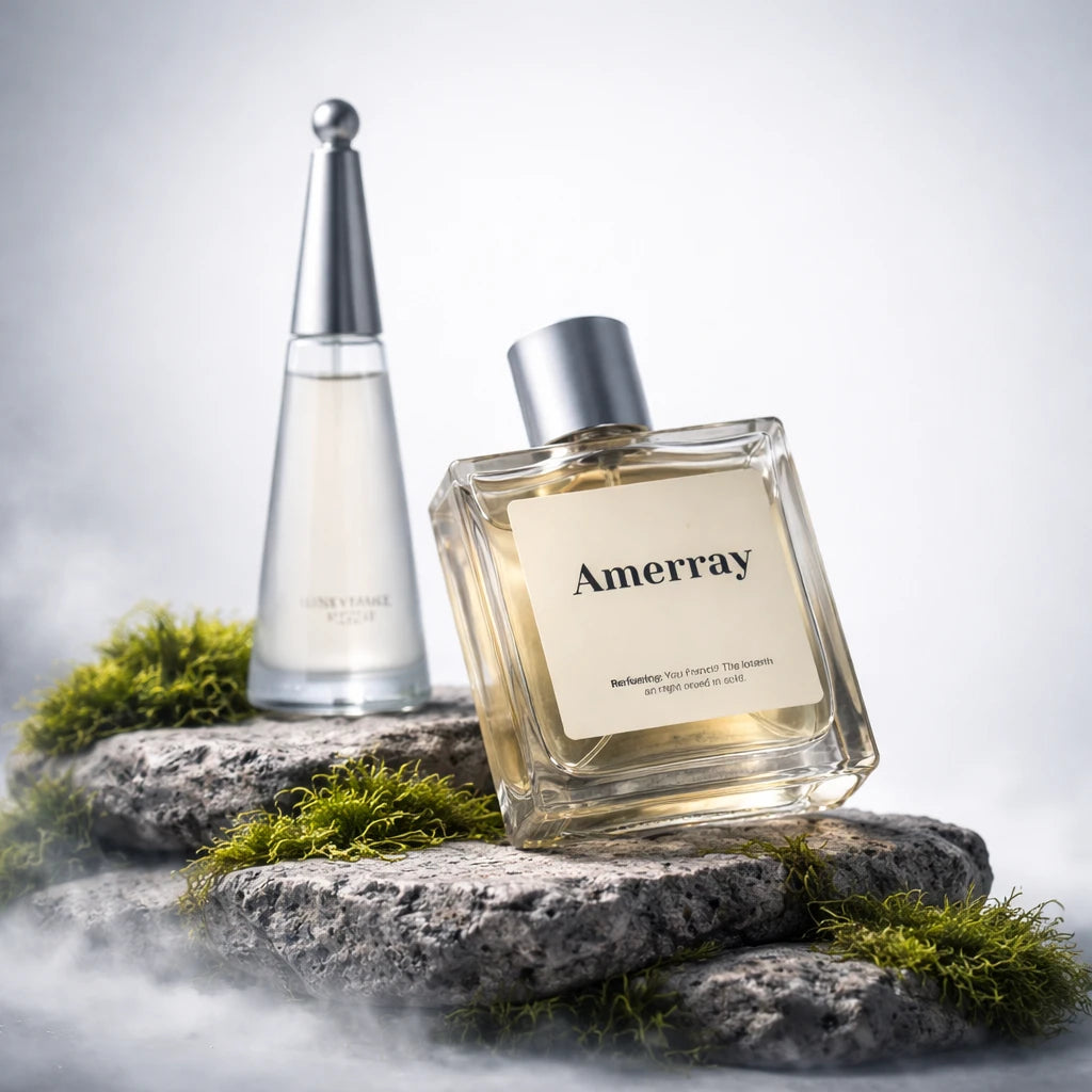 Bouteille du parfum AMERRAY Inspired By L'Eau d'Issey Une Goutte de Nuage, inspiré de Issey Miyake - Maroc