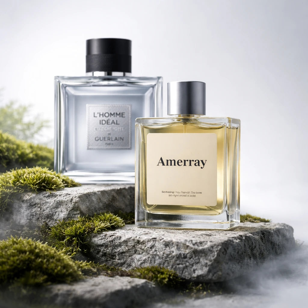Bouteille du parfum AMERRAY Inspired By L'Homme Idéal Cologne Forte, inspiré de Guerlain - Maroc