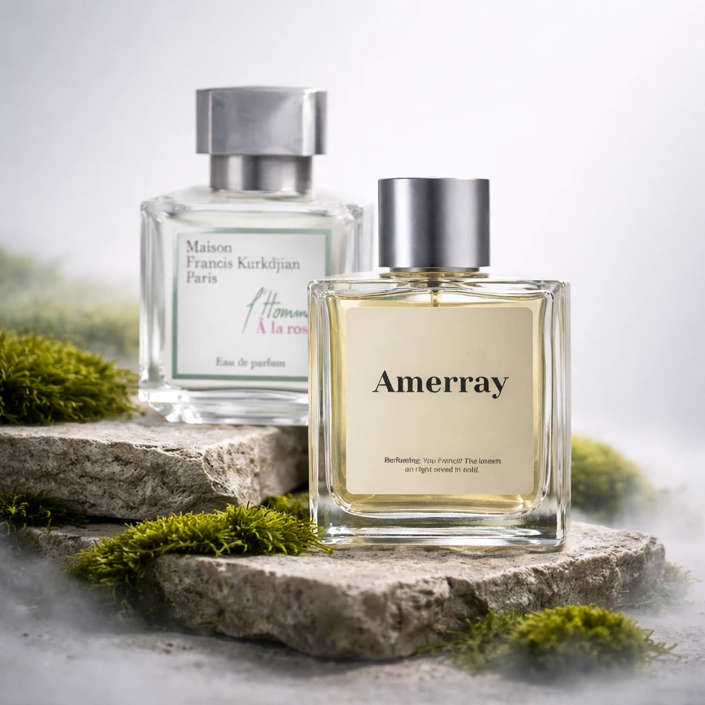 Flacon du parfum AMERRAY Inspired By L'Homme À la Rose, inspiration Maison Francis Kurkdjian - Maroc