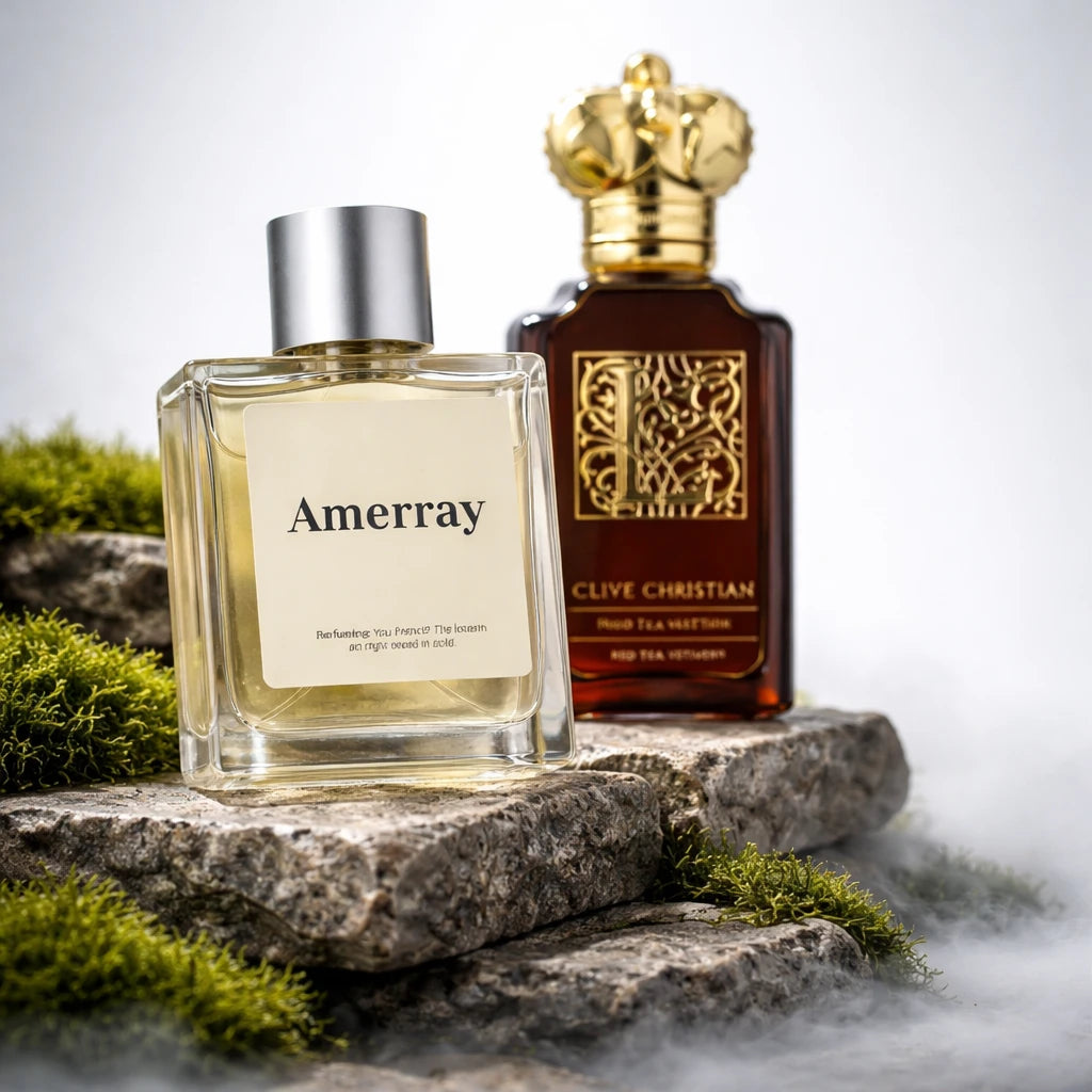 Flacon du parfum inspiré de L Red Tea Vetiver de Clive Christian – Amerray Maroc