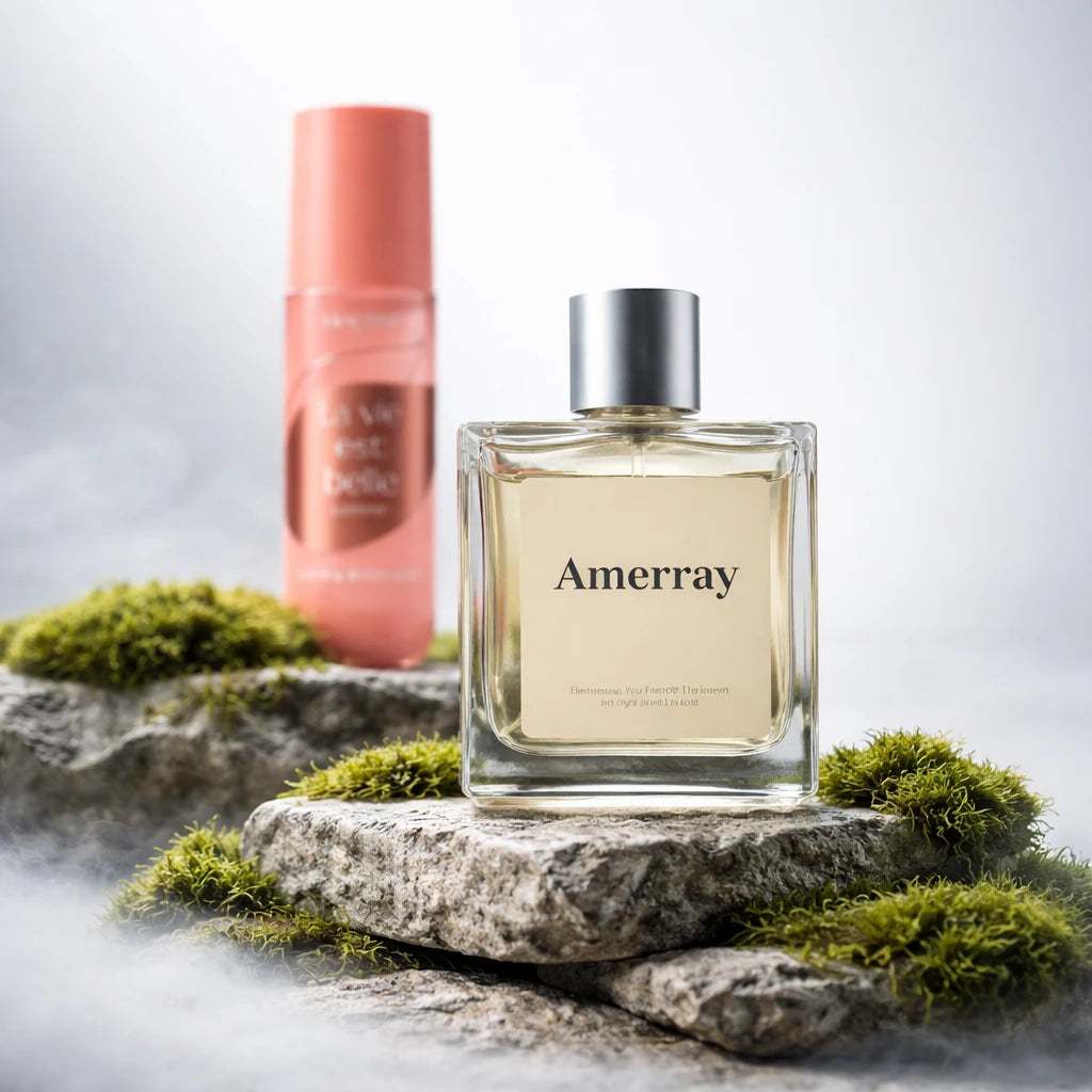Flacon du parfum AMERRAY Inspired By La Vie Est Belle L'Original Hair & Body Mist, inspiration Lancôme - Maroc