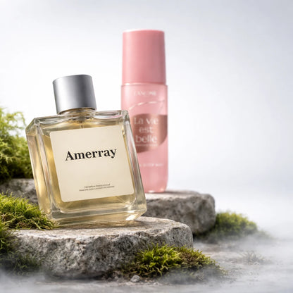 Bouteille du parfum AMERRAY Inspired By La Vie Est Belle Vanille Nude Hair & Body Mist, inspiré de Lancôme - Maroc