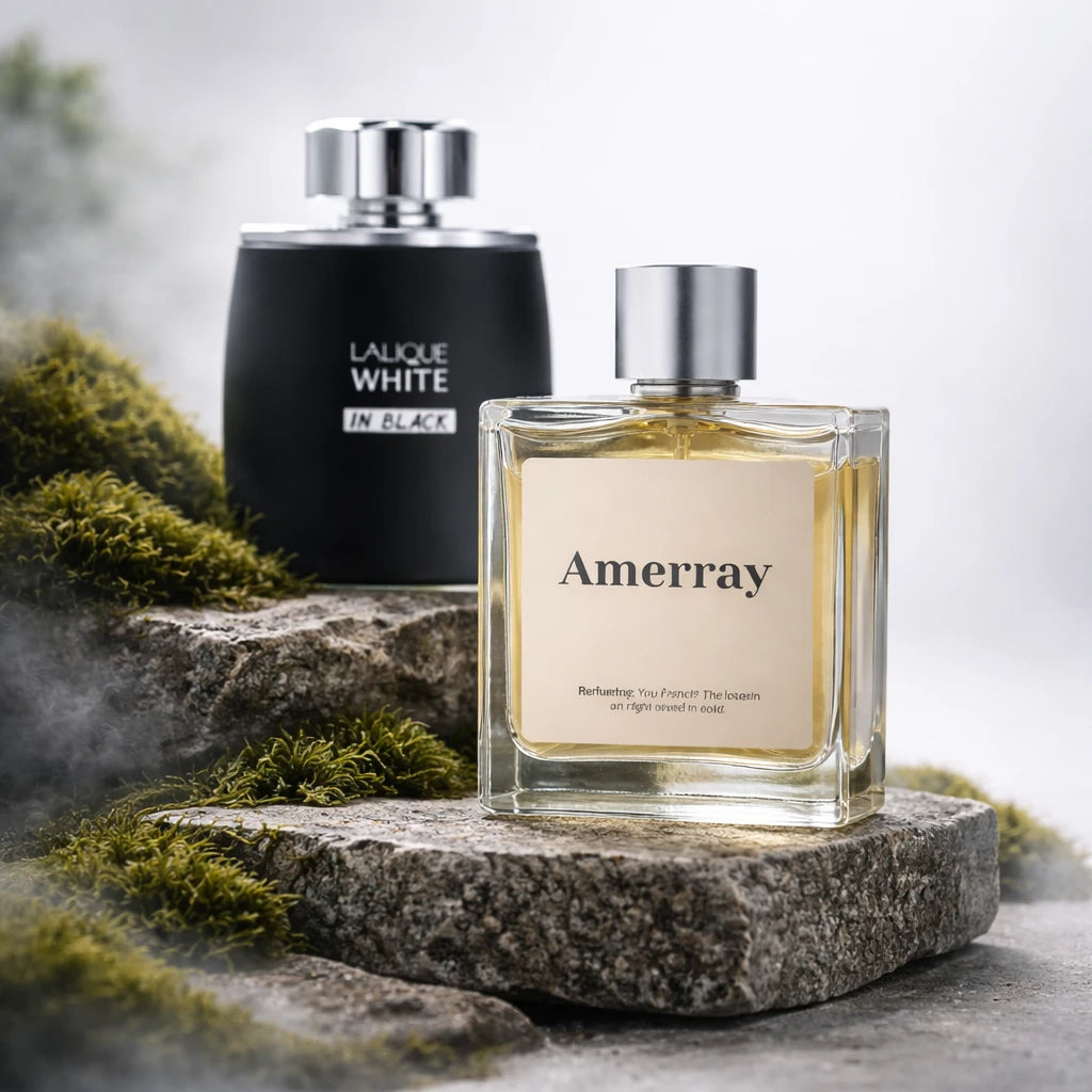 Flacon du parfum inspiré de Lalique White in Black de Lalique – Amerray Maroc