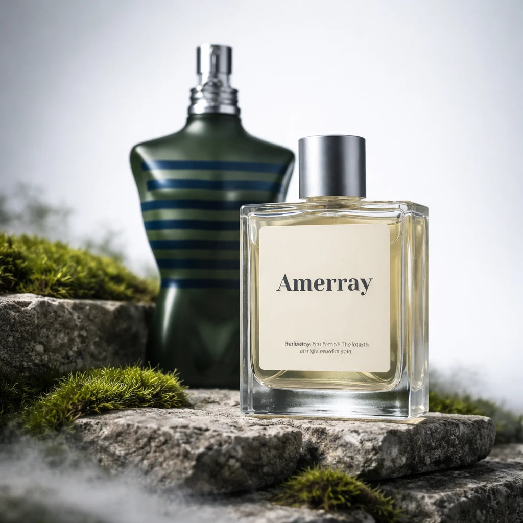 Bouteille du parfum AMERRAY Inspired By Le Male Aviator, inspiré de Jean Paul Gaultier - Maroc
