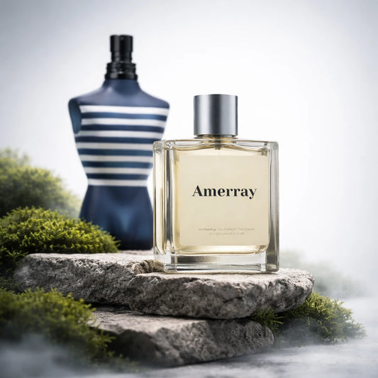 Flacon du parfum AMERRAY Inspired By Le Male In The Navy, inspiration Jean Paul Gaultier - Maroc