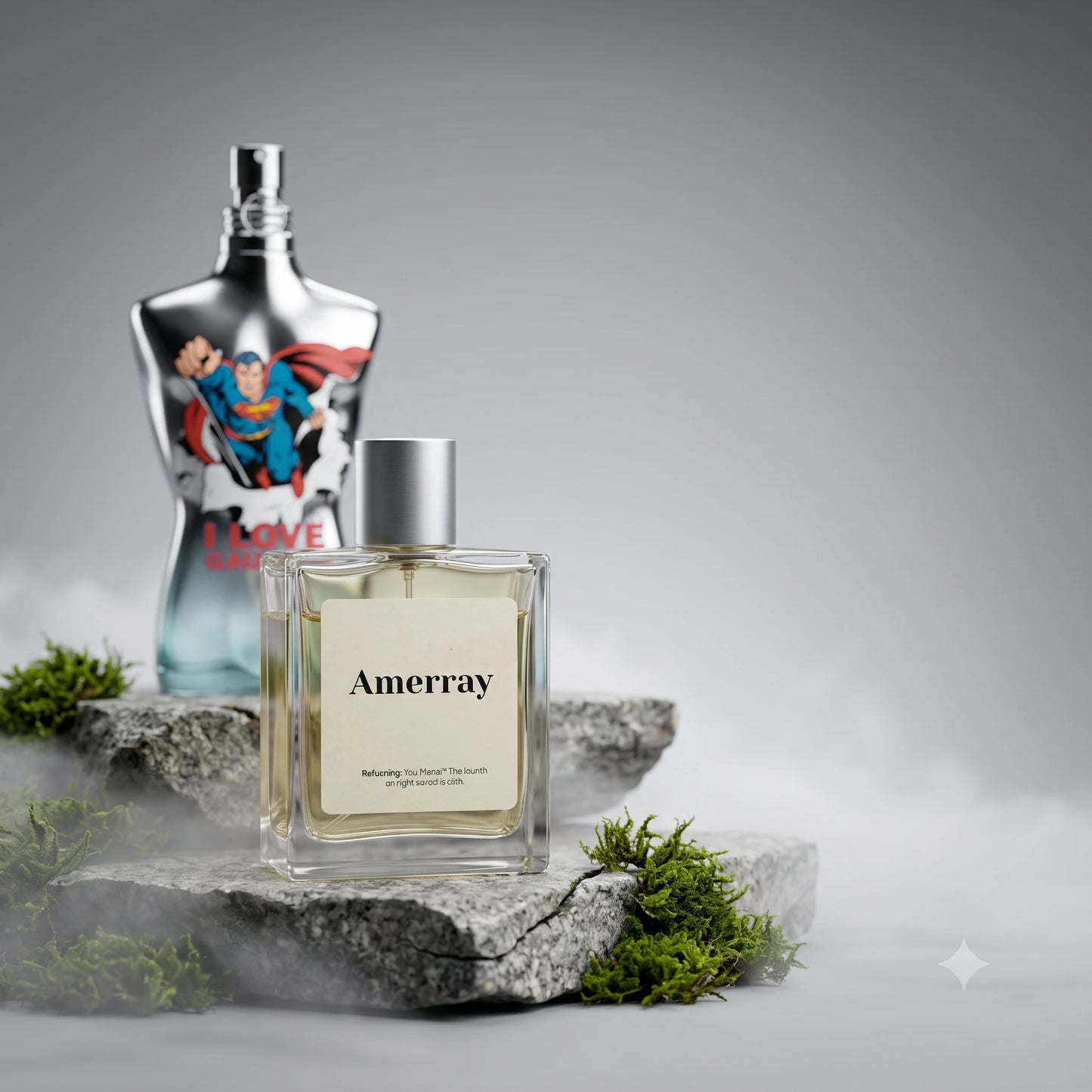 Bouteille du parfum AMERRAY Inspired By Le Male Superman Eau Fraiche, inspiré de Jean Paul Gaultier - Maroc