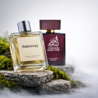 Flacon du parfum AMERRAY Inspired By Leather Oudh, inspiration Al Haramain - Maroc