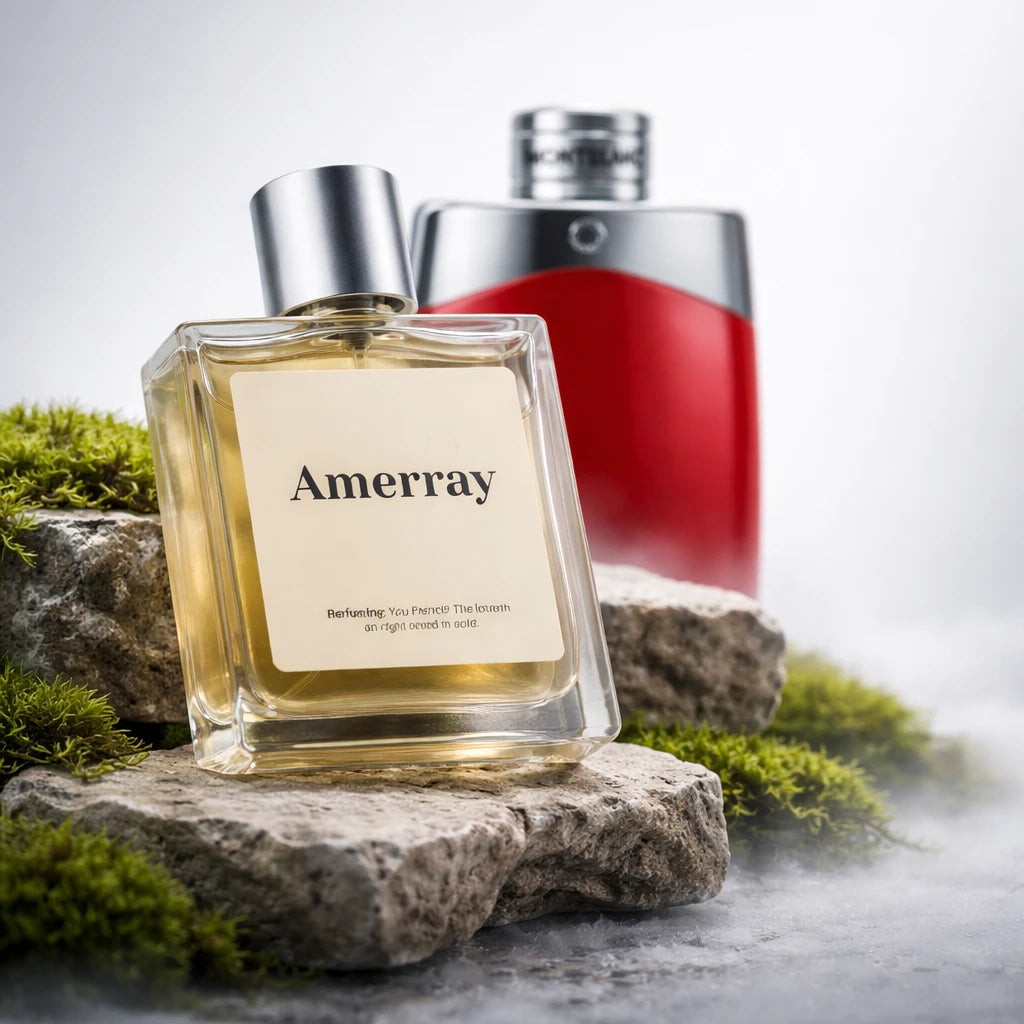 Bouteille du parfum AMERRAY Inspired By Legend Red, inspiré de Montblanc - Maroc