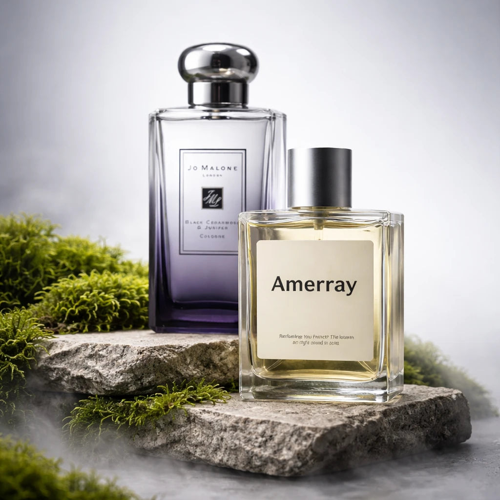 Flacon du parfum inspiré de London Rain Black Cedarwood & Juniper de Jo Malone London – Amerray Maroc