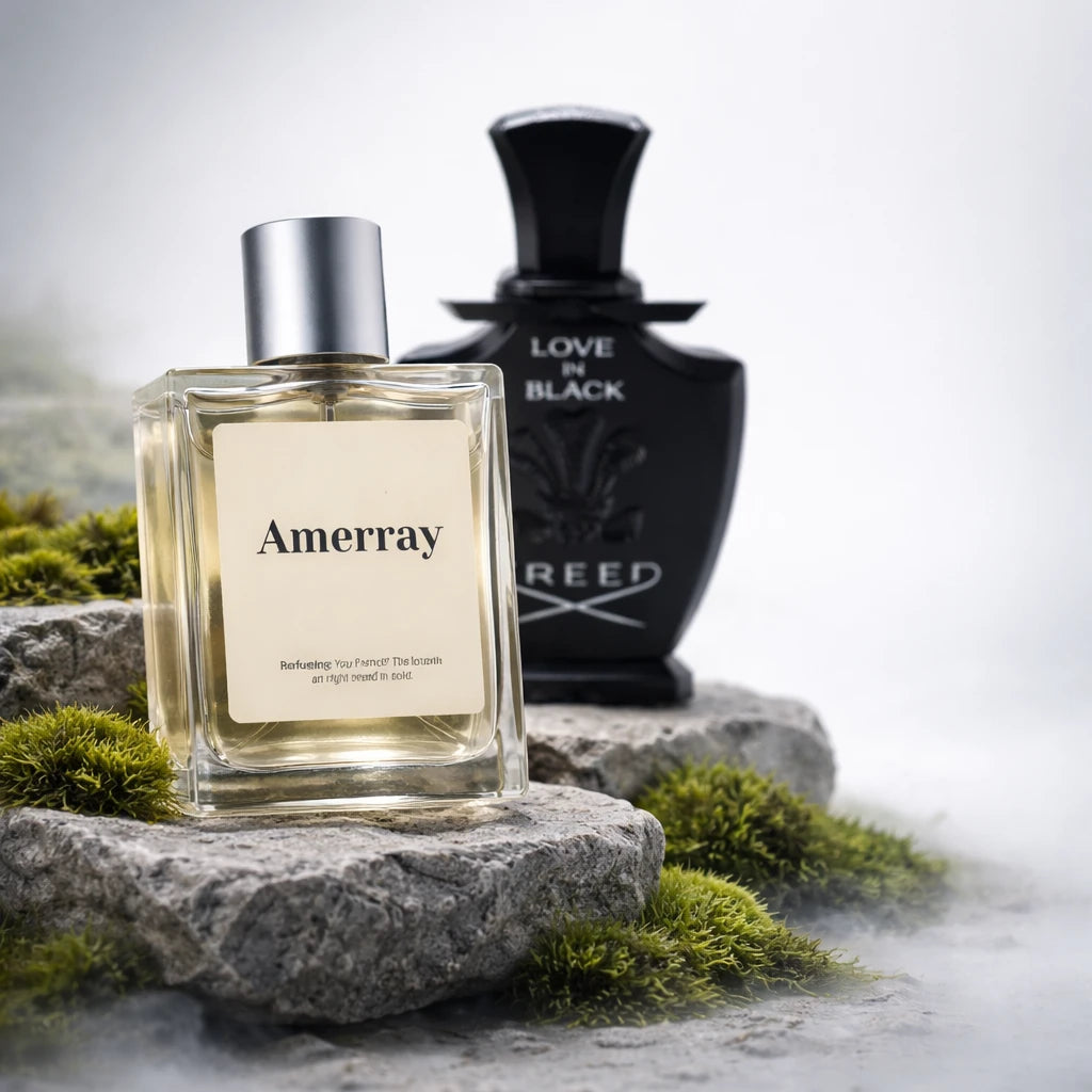 Flacon du parfum AMERRAY Inspired By Love in Black, inspiration Creed - Maroc