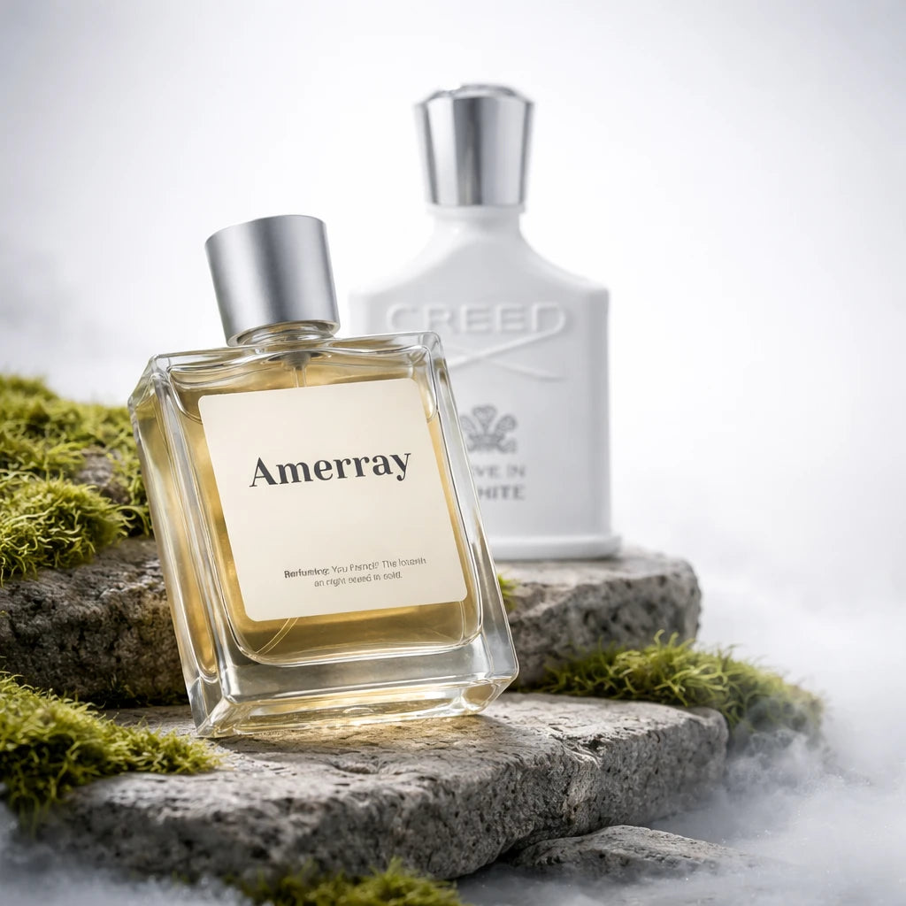 Flacon du parfum inspiré de Love in White 2024 de Creed – Amerray Maroc