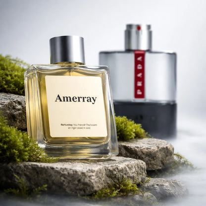 Flacon du parfum AMERRAY Inspired By Luna Rossa Carbon Eau de Toilette, inspiration Prada - Maroc